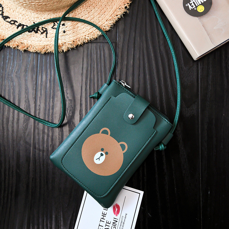 Lady Bags Mini Lovely Cartoon Mobile Phone Bag Leisure Trend Shoulder Oblique Cross Ladies Bag