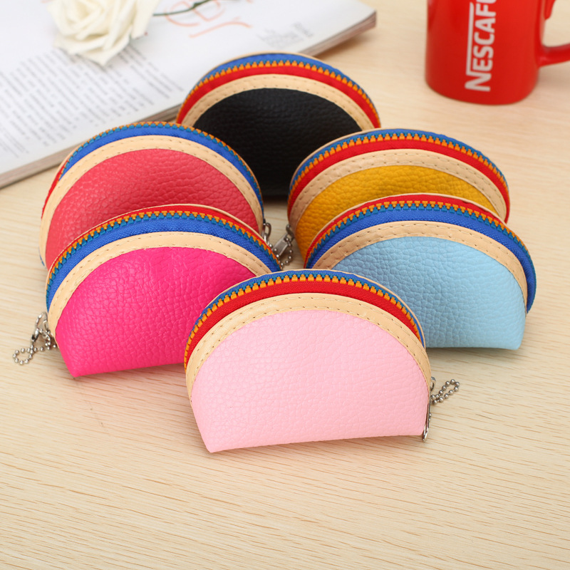 Creative Three sets Female Zipper Mini Small Wallet Coin Purse Coin Bag Key Bag Storage Package