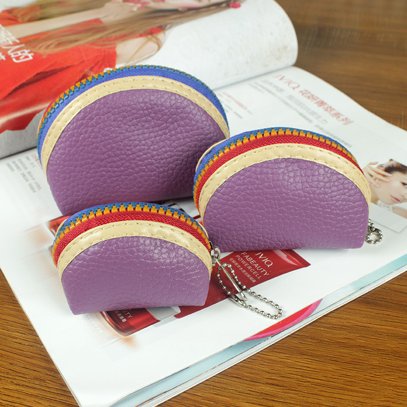 Creative Three sets Female Zipper Mini Small Wallet Coin Purse Coin Bag Key Bag Storage Package