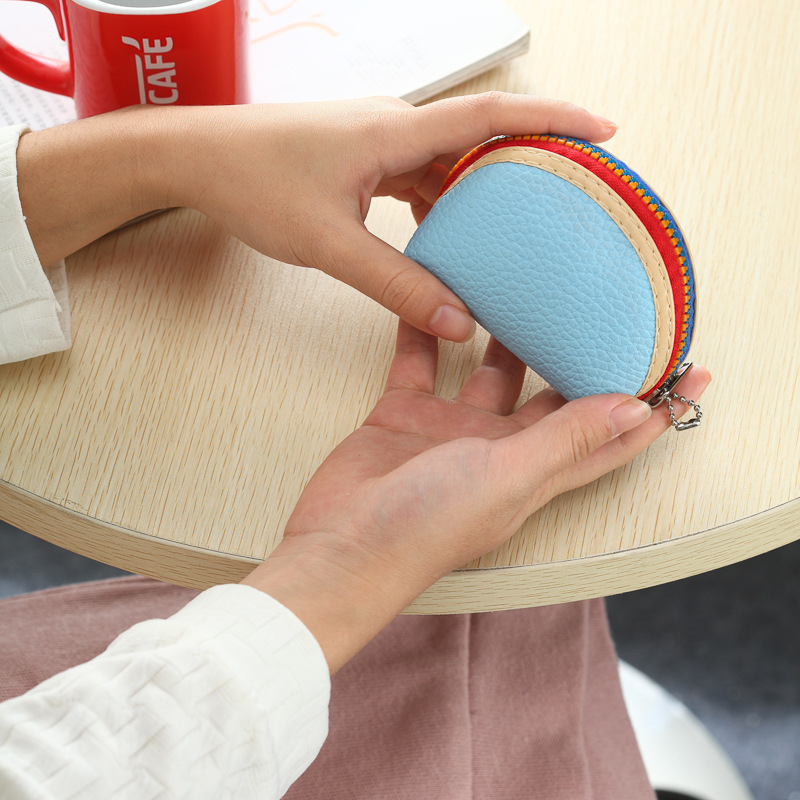 Creative Three sets Female Zipper Mini Small Wallet Coin Purse Coin Bag Key Bag Storage Package