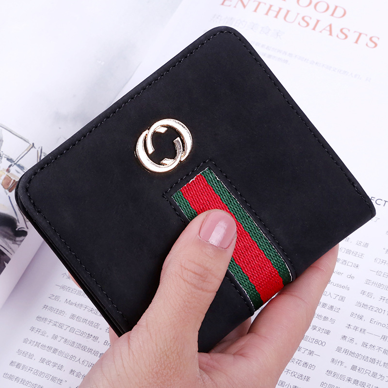 The New Wallet Ms Short Section Soft Cover Retro Mini Small Wallet Coin Purse Wallet