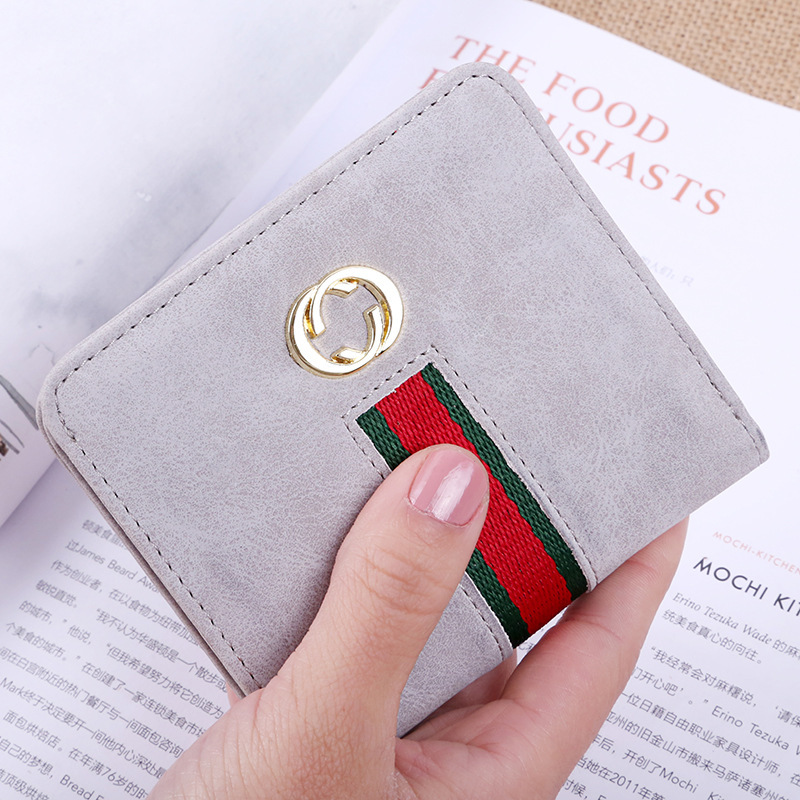 The New Wallet Ms Short Section Soft Cover Retro Mini Small Wallet Coin Purse Wallet