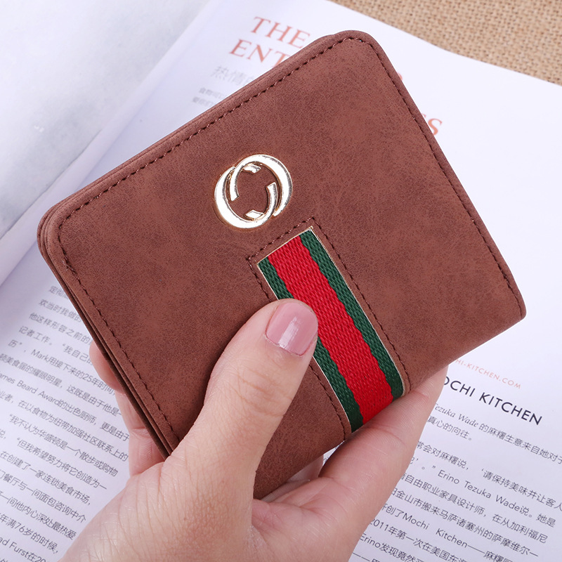 The New Wallet Ms Short Section Soft Cover Retro Mini Small Wallet Coin Purse Wallet