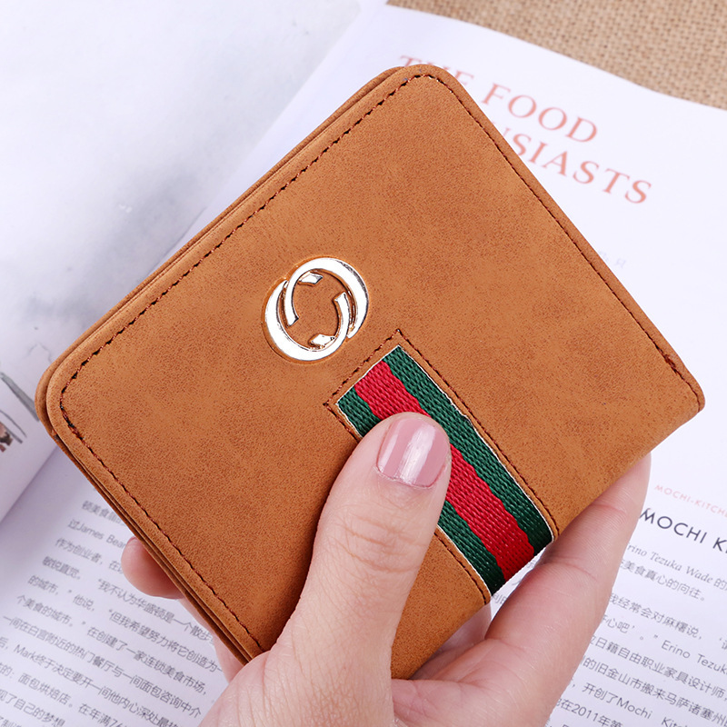 The New Wallet Ms Short Section Soft Cover Retro Mini Small Wallet Coin Purse Wallet