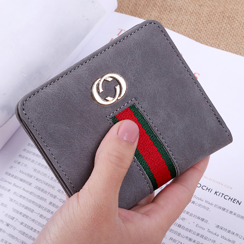 The New Wallet Ms Short Section Soft Cover Retro Mini Small Wallet Coin Purse Wallet