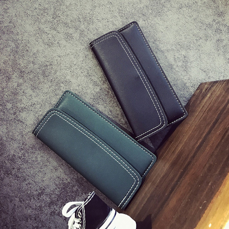 The New Ms Wallet Long Section Simple Fashion Wallet Multi-card Bit Soft Skin Coin Purse