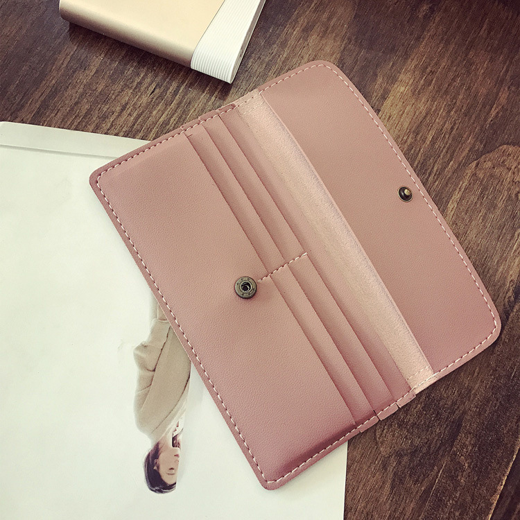 The New Ms Wallet Long Section Simple Fashion Wallet Multi-card Bit Soft Skin Coin Purse