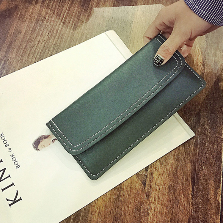 The New Ms Wallet Long Section Simple Fashion Wallet Multi-card Bit Soft Skin Coin Purse