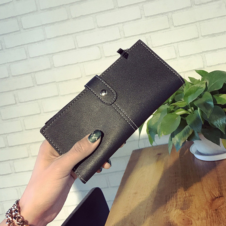 Wallet Female Long Section Student Retro Personality Envelope Simple Buckle Ultra Thin Wallet