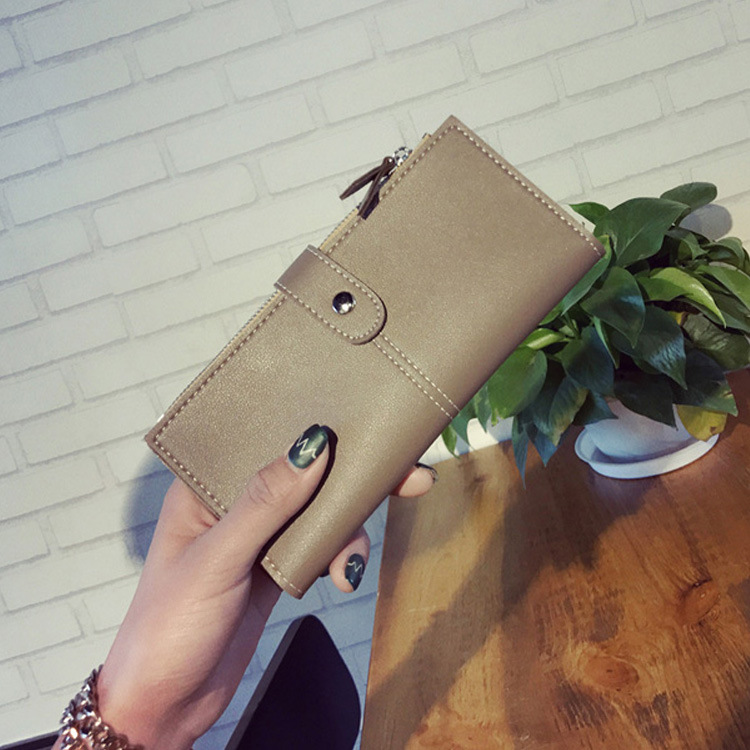 Wallet Female Long Section Student Retro Personality Envelope Simple Buckle Ultra Thin Wallet
