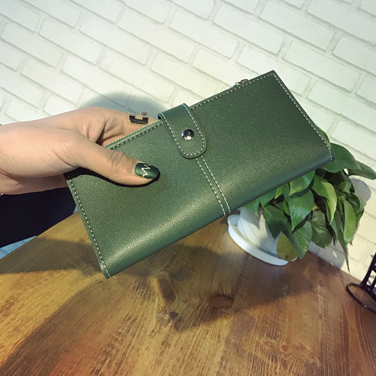 Wallet Female Long Section Student Retro Personality Envelope Simple Buckle Ultra Thin Wallet