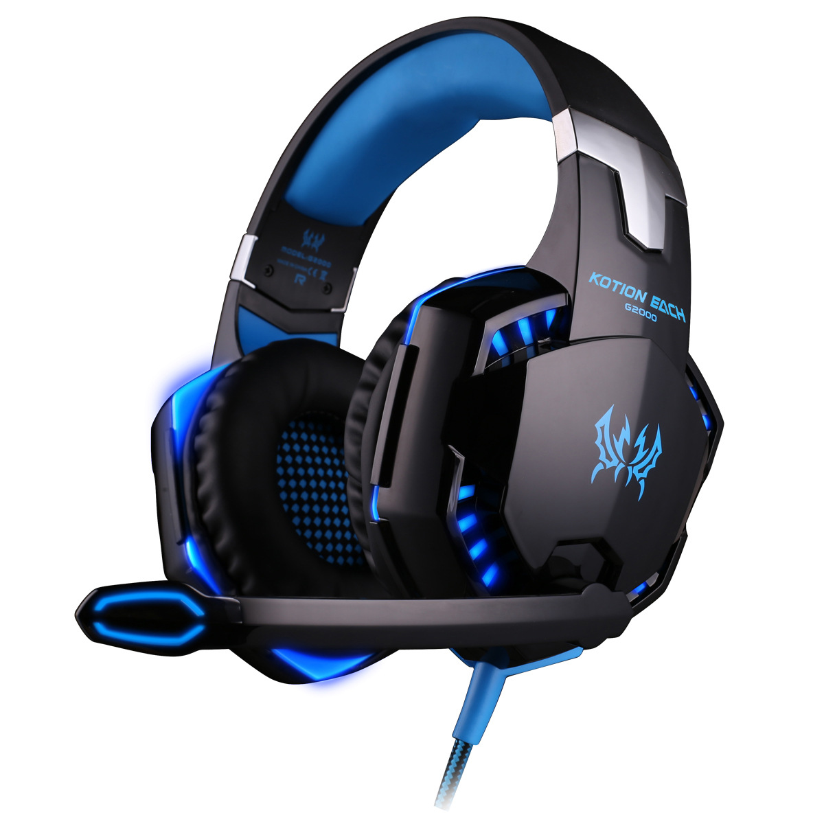 Computer Game Headphones Wearing Style Stereo Shocked Sound Quality Glowing Headset