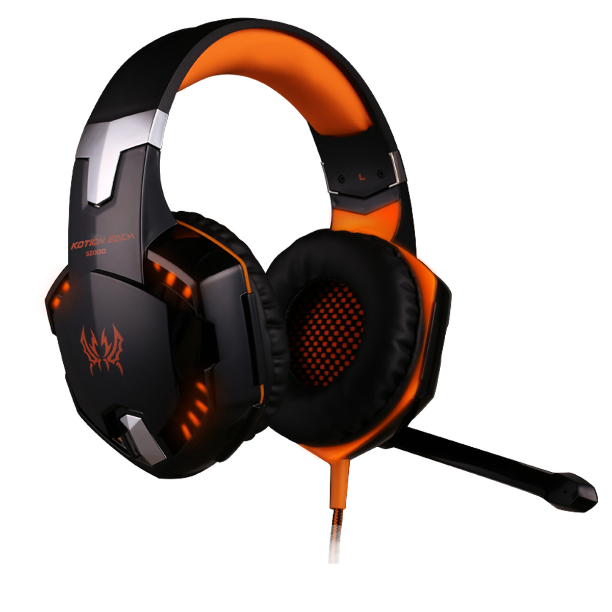 Computer Game Headphones Wearing Style Stereo Shocked Sound Quality Glowing Headset