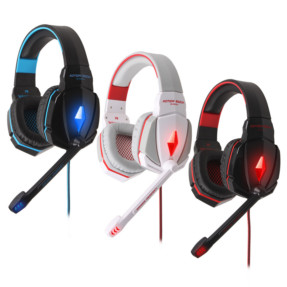 Wearing style Headset Anti-noise Glowing stereo computer game headset