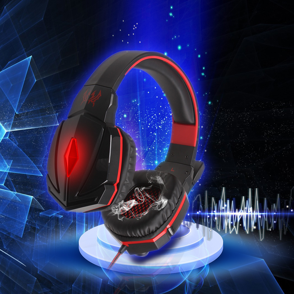 Wearing style Headset Anti-noise Glowing stereo computer game headset