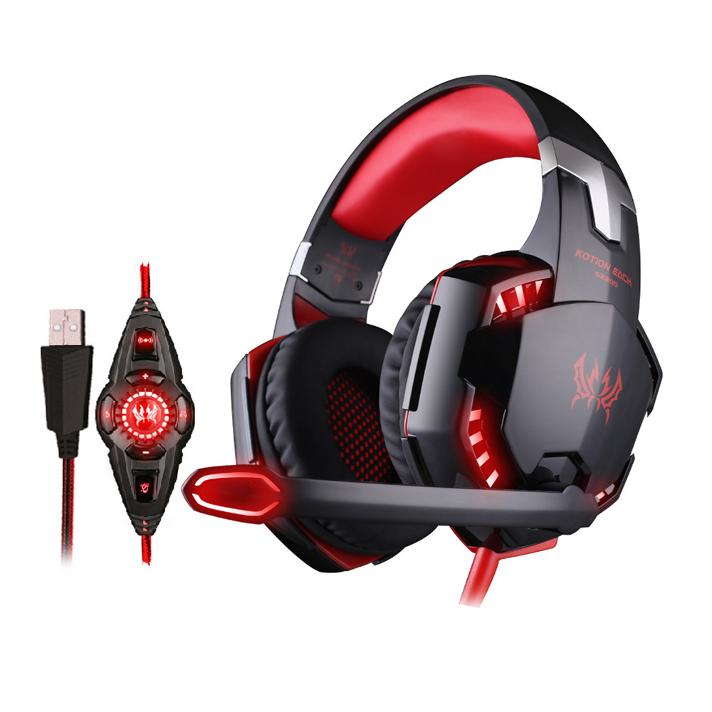 Computer 7.1 Channel With Vibration Cool Noise Reduction Game Headset With Lights Headset