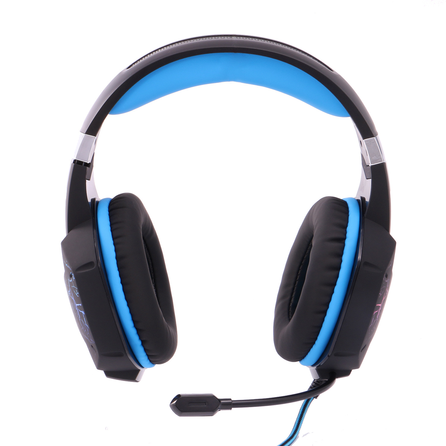 Wearing Style Computer Game Headset Voice Shock Crack Glowing Noise Reduction Headset