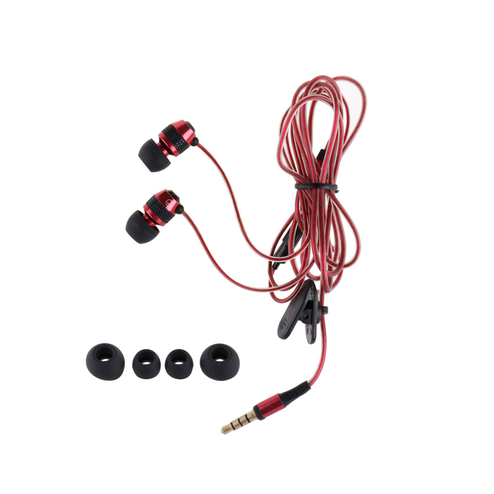 Wired Headset Ear Style Noise Reduction Wire Control With Wheat Music Headset