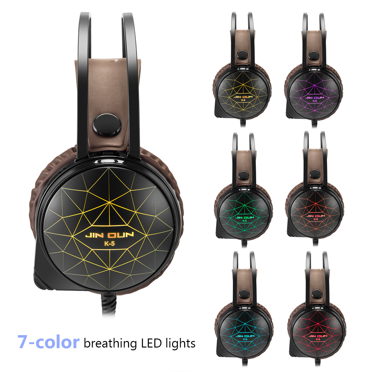 Computer Game Headphones Stereo HIFI Headset Starlight Waterproof Headset