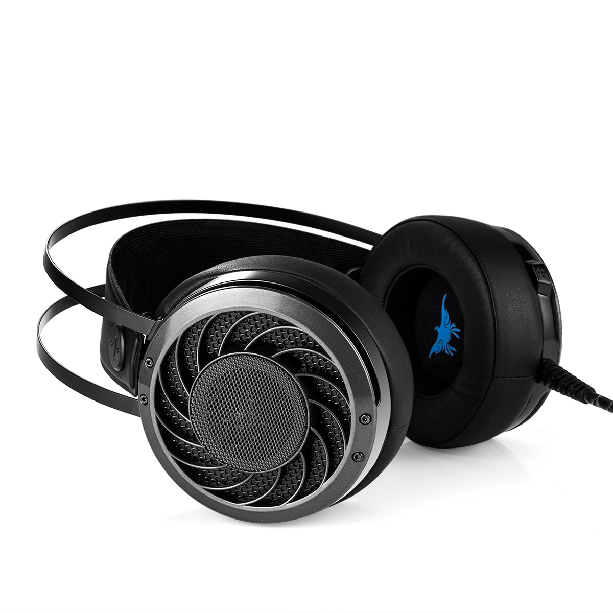 Wearing Style Game Headset Anti-noise Glowing Stereo HIFI Computer Game With Wheat Headset