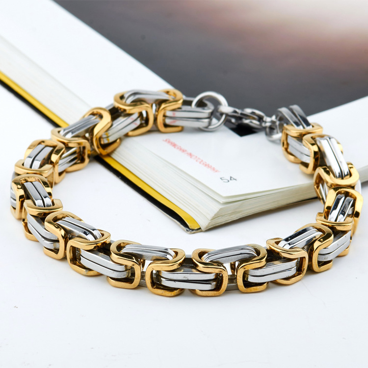 Western Style personality Titanium Steel Bracelet Stainless Steel Men Tide Men Will Wear Bracelet