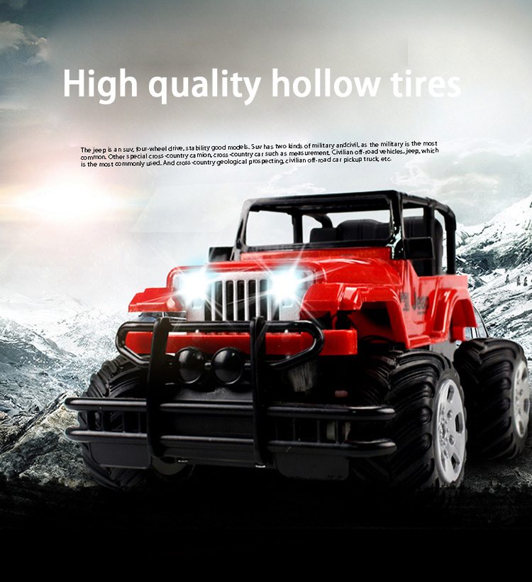 Charge SUV Cool Light Upscale Child Remote Control Intelligence Toy Car