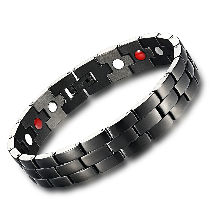 Western Style Men Bracelet Trend Magnet Bracelet Fashion Tide Men Titanium Steel Bracelet
