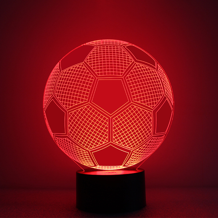 The New Football 3D Night light  Creative Energy Saving Intelligent Home LED Lights