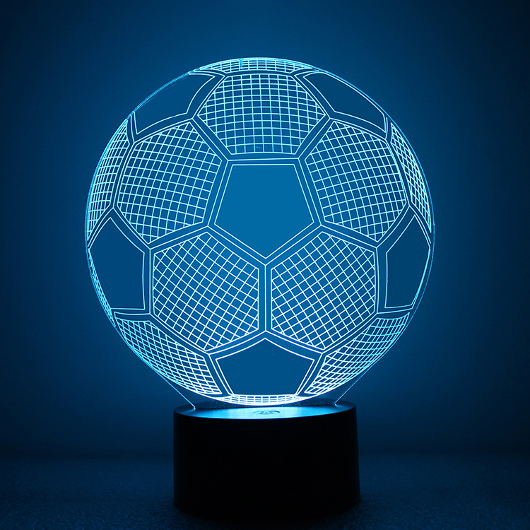 The New Football 3D Night light  Creative Energy Saving Intelligent Home LED Lights