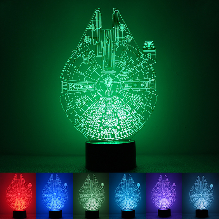 Star Wars 3D Creativity USB Powered by Colorful Night Light  Home Bedroom