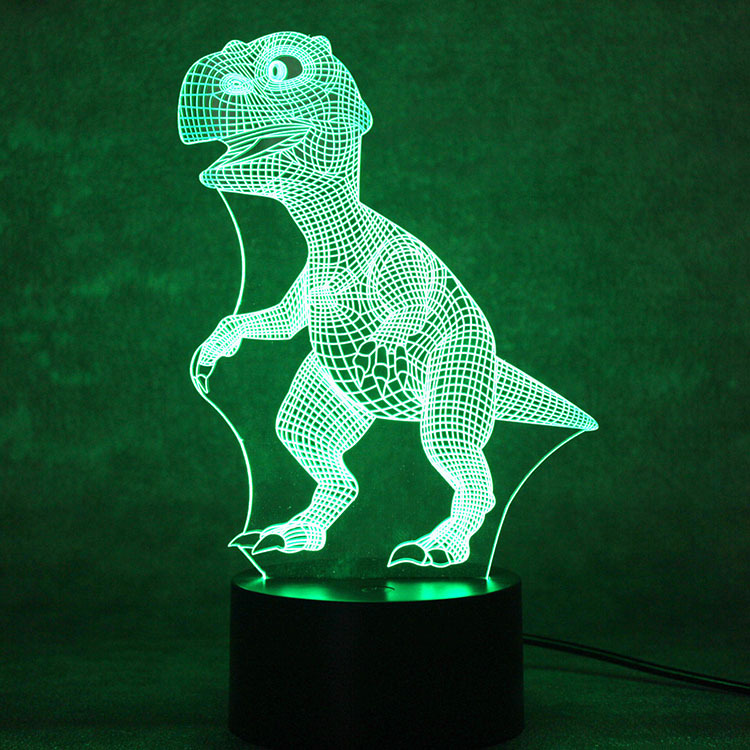 Dinosaur 3D Night Light USB Powered by Energy Saving LED Lights Intelligent Home