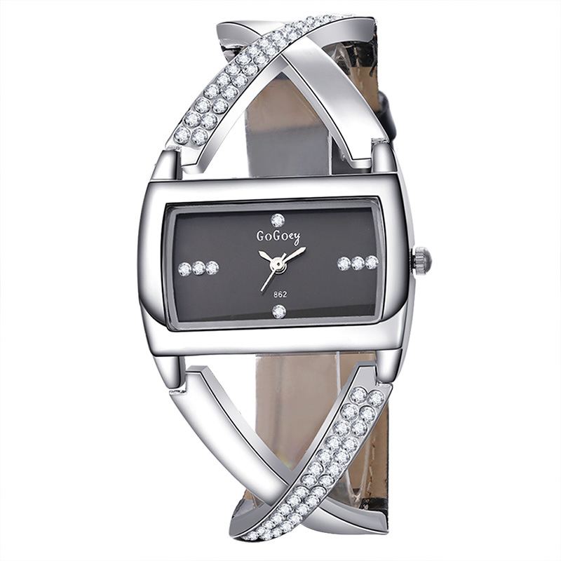 Ms Belt table Upscale Ms fashion Diamond Hollow watch