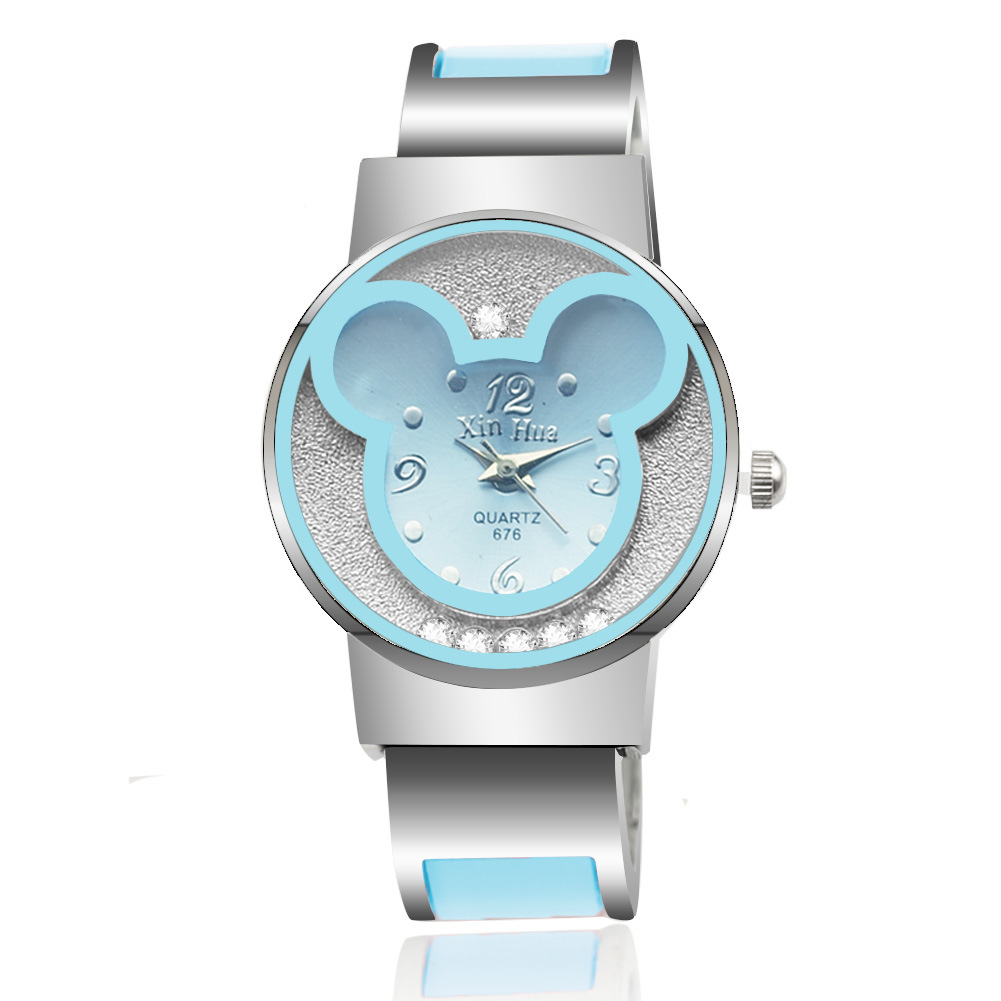 Creative Mickey Ms Fashion Alloy Bracelet Watch Upscale Quartz Watches