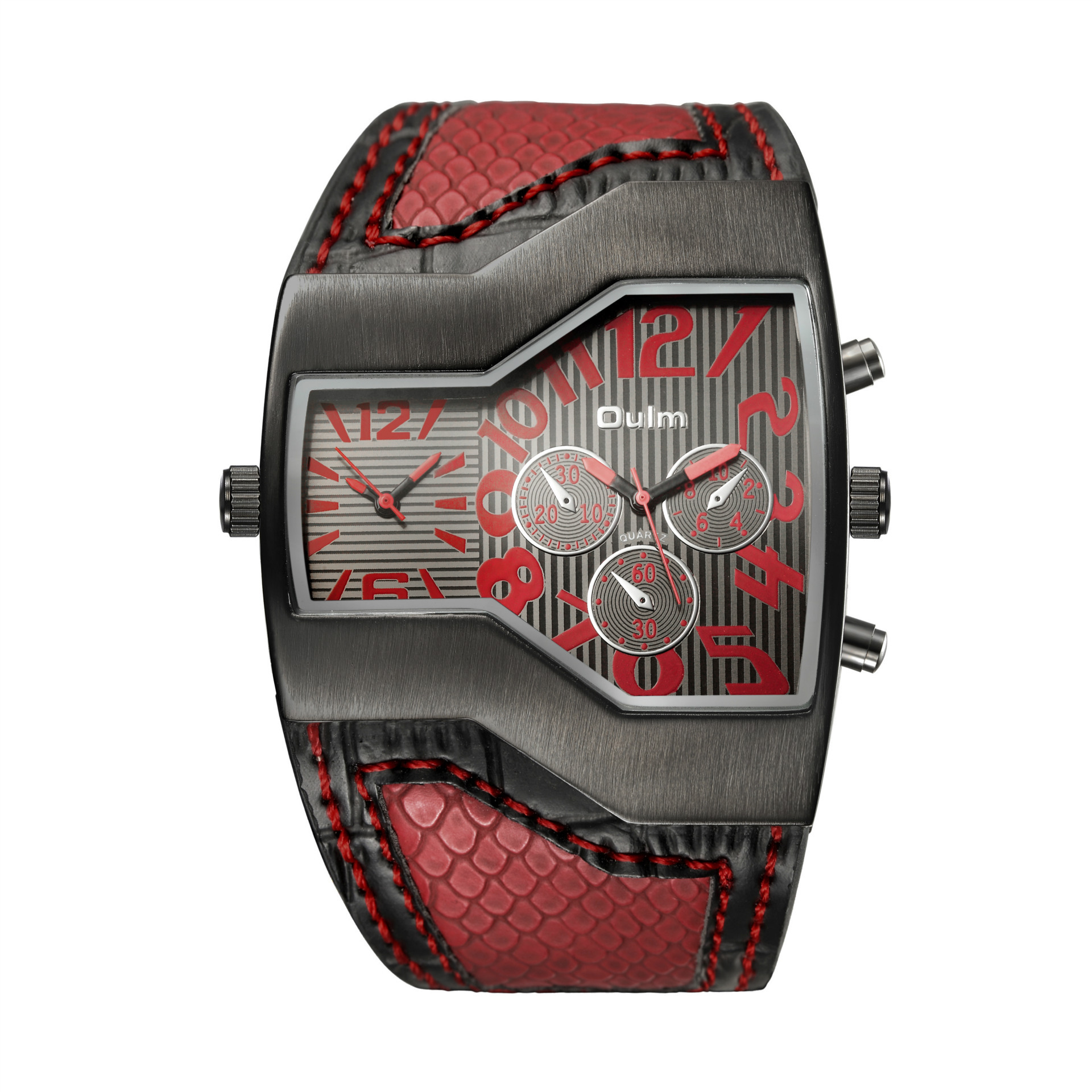 Men Belt Watch Dual movement movement Men waterproof Upscale Quartz watches