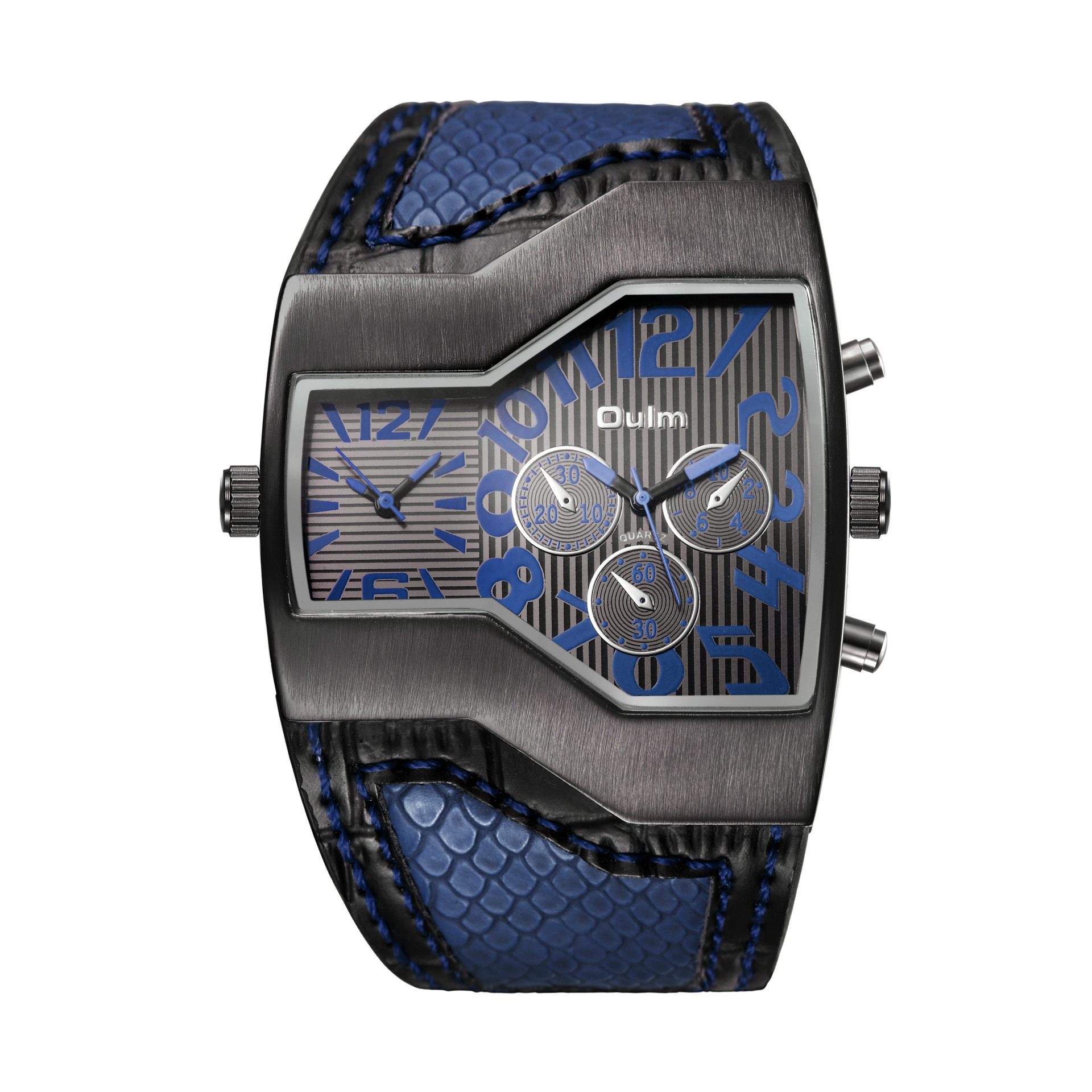 Men Belt Watch Dual movement movement Men waterproof Upscale Quartz watches