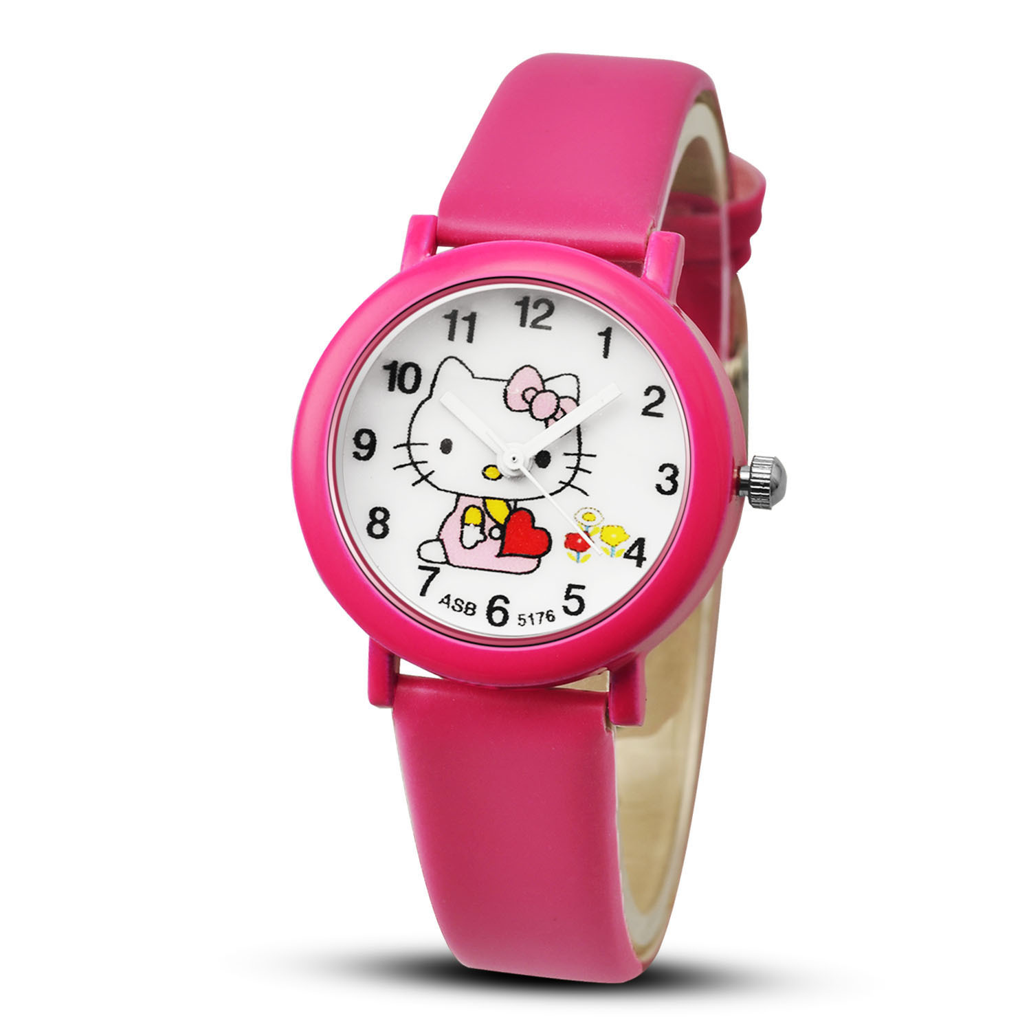 Hello kitty Girl Watch Candy Colors Belt Watch Fashion Child Electronic Watch