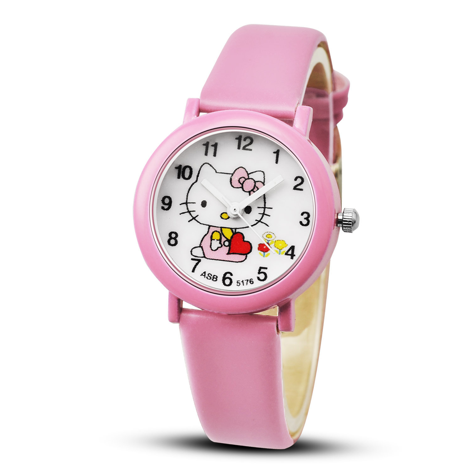 Hello kitty Girl Watch Candy Colors Belt Watch Fashion Child Electronic Watch