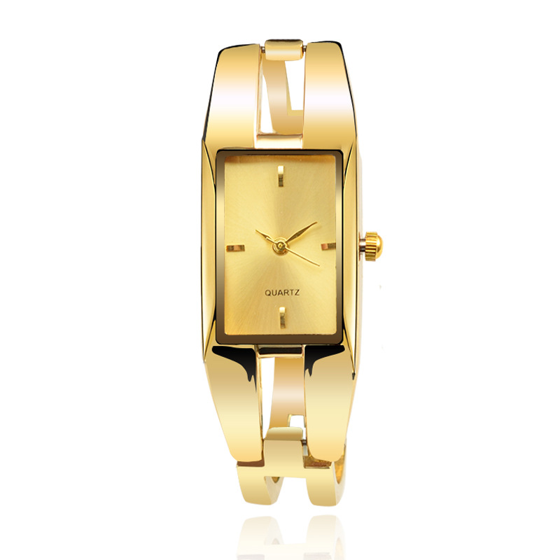 Girls Watch Upscale Fashion Ms Gold Bracelet Fashion Quartz Watch