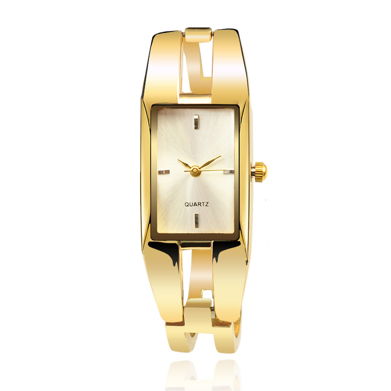 Girls Watch Upscale Fashion Ms Gold Bracelet Fashion Quartz Watch