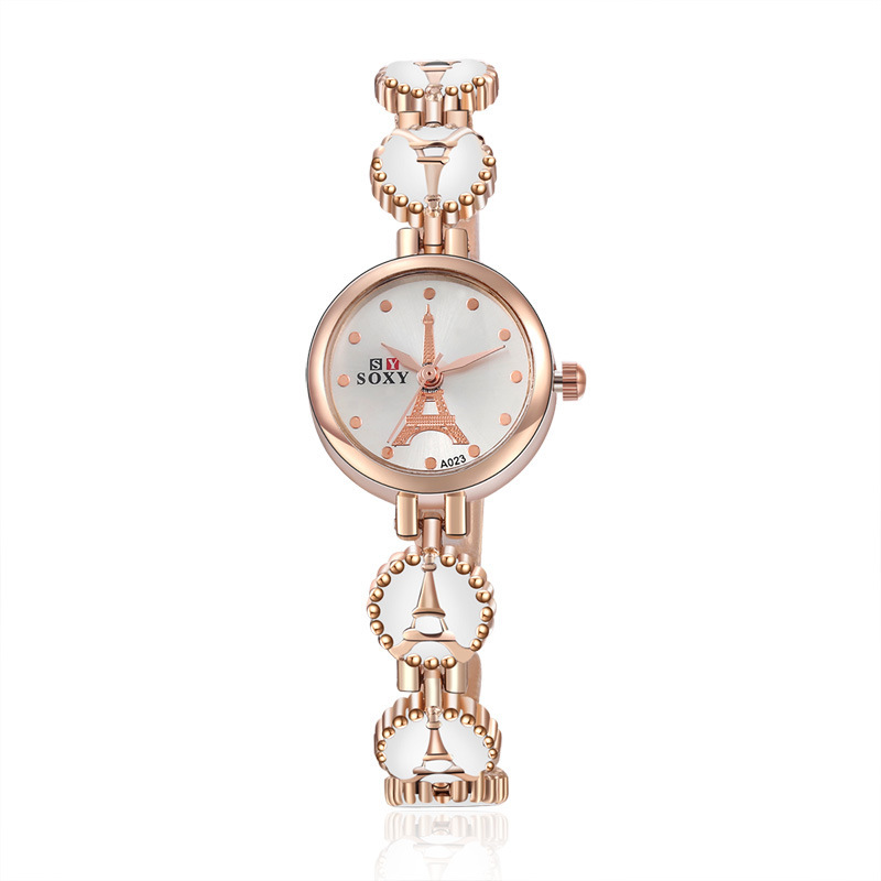 Ms Bracelet Fashion Creative Eiffel Tower Fashion Upscale Student Watch