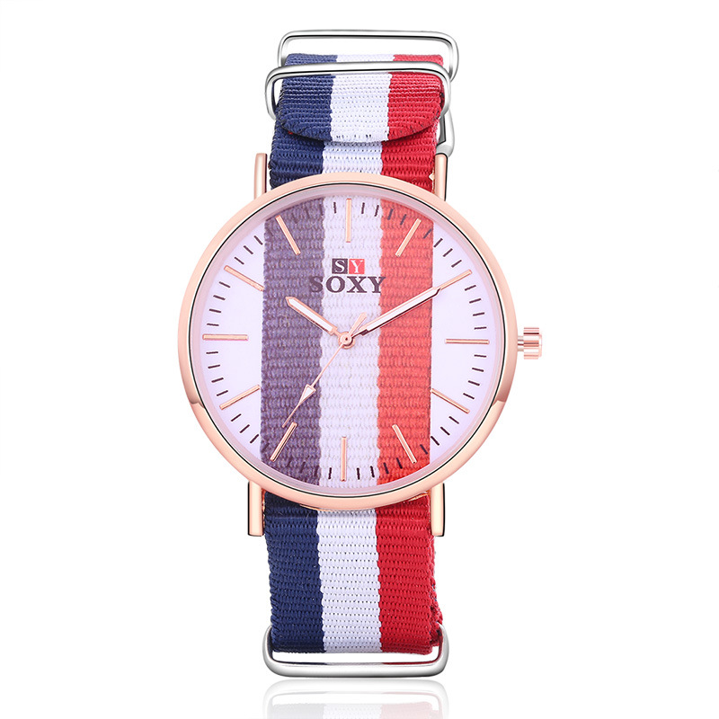 Men Canvas Watch Men and Women Upscale MovementQuartz Leisure Student Watch