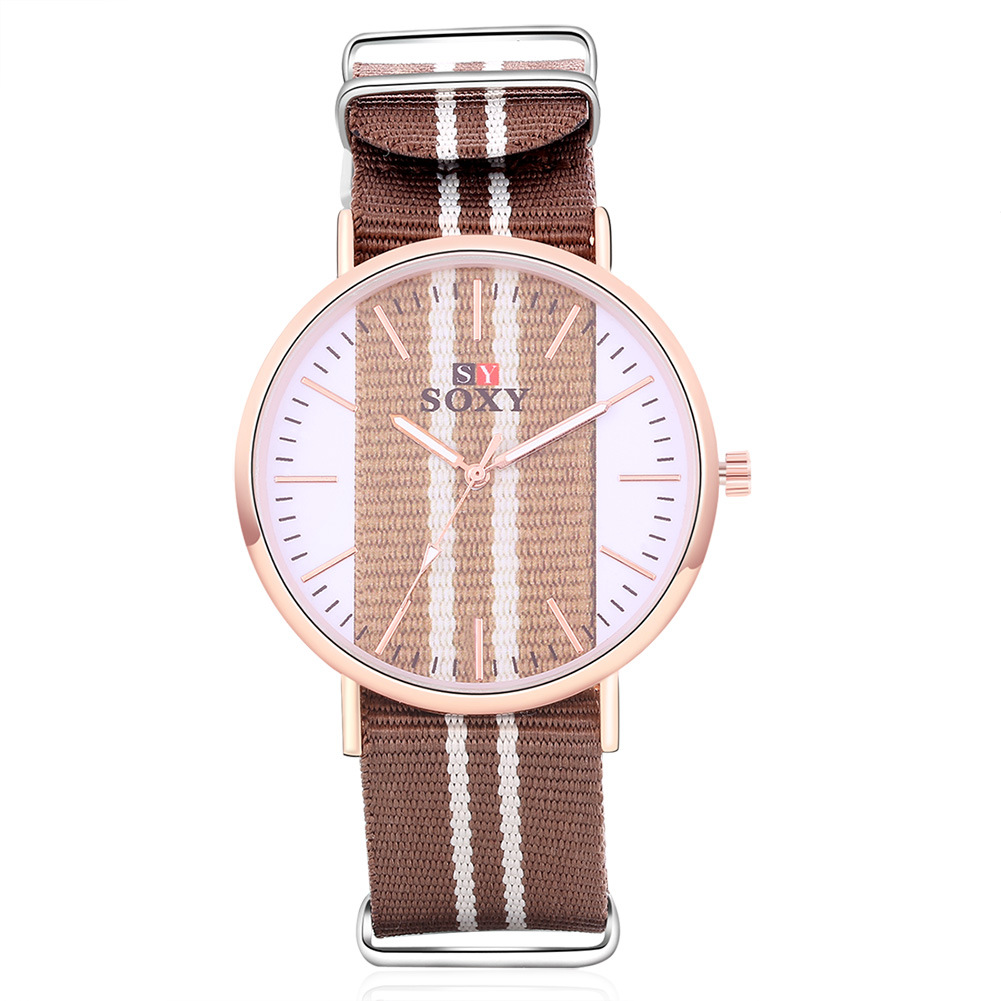 Men Canvas Watch Men and Women Upscale MovementQuartz Leisure Student Watch