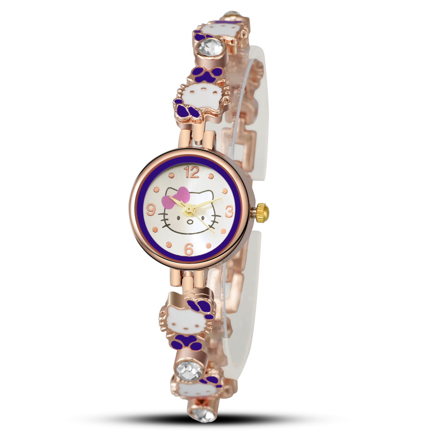 Ms Bracelet Watch kt cat Upscale Fashion Cartoon Simple student Watch