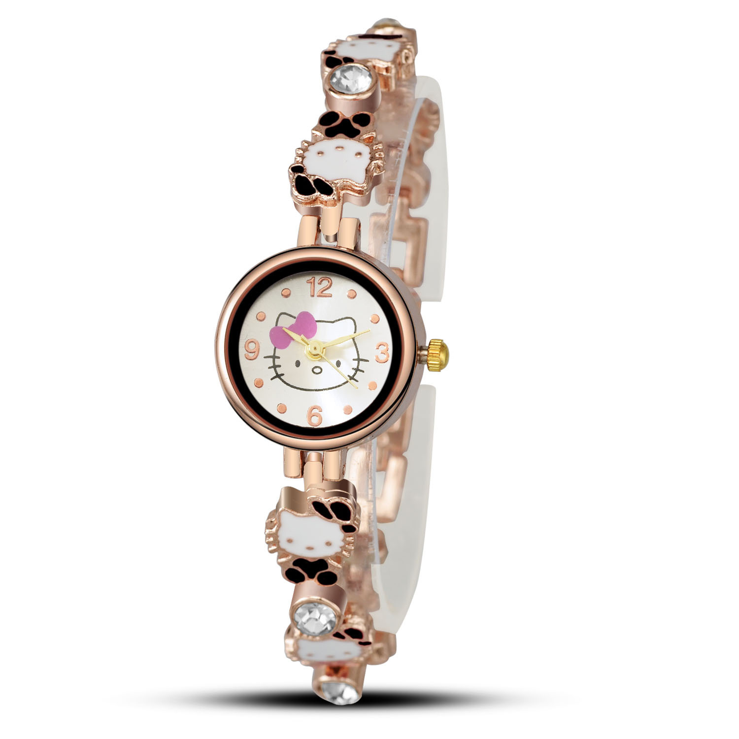 Ms Bracelet Watch kt cat Upscale Fashion Cartoon Simple student Watch