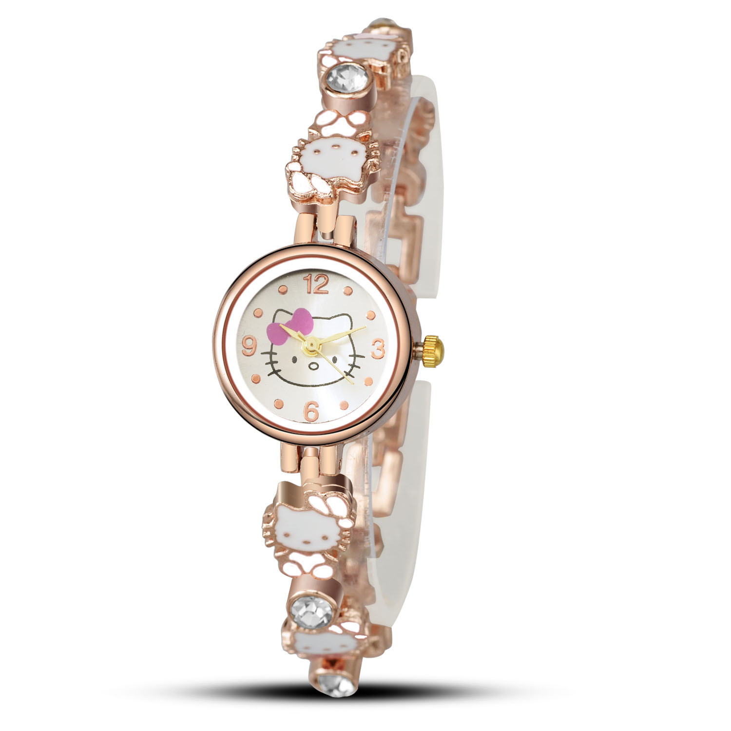 Ms Bracelet Watch kt cat Upscale Fashion Cartoon Simple student Watch