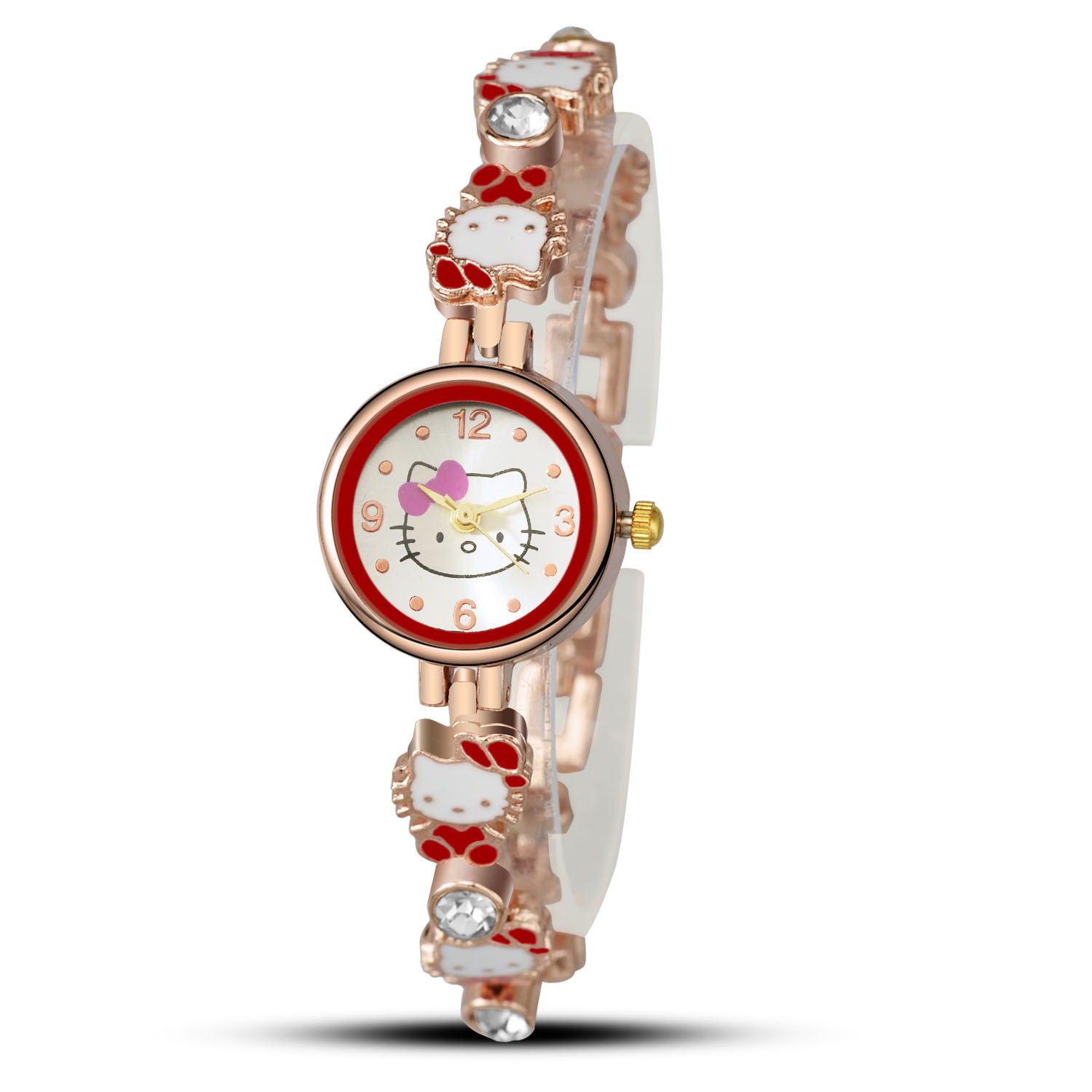Ms Bracelet Watch kt cat Upscale Fashion Cartoon Simple student Watch