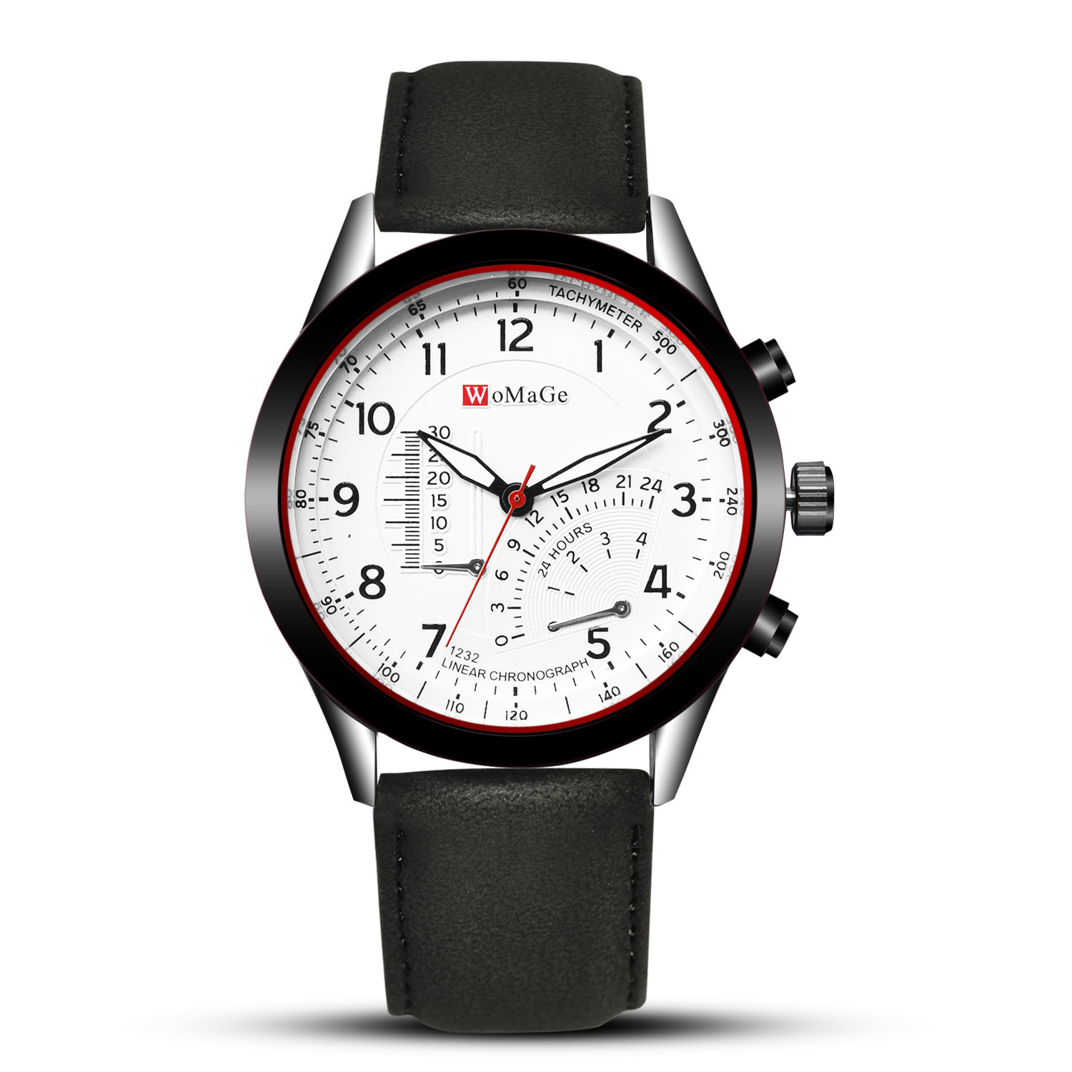 Men Upscale Belt Watch Creative Big Dial Fashion Quartz Watch
