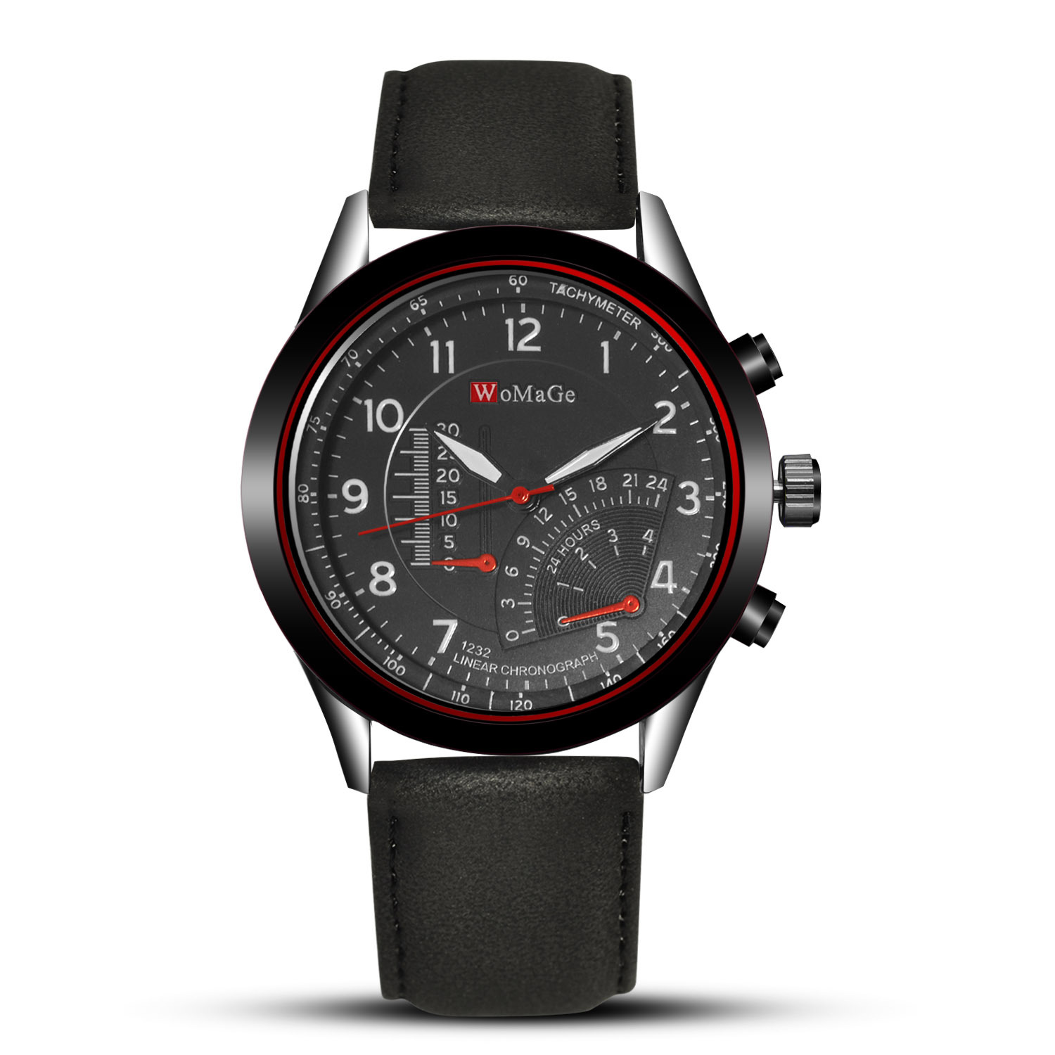 Men Upscale Belt Watch Creative Big Dial Fashion Quartz Watch