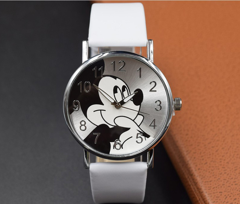 Fashion Hipster Mickey Mouse Belt Watch Student Cartoon Leisure Watch