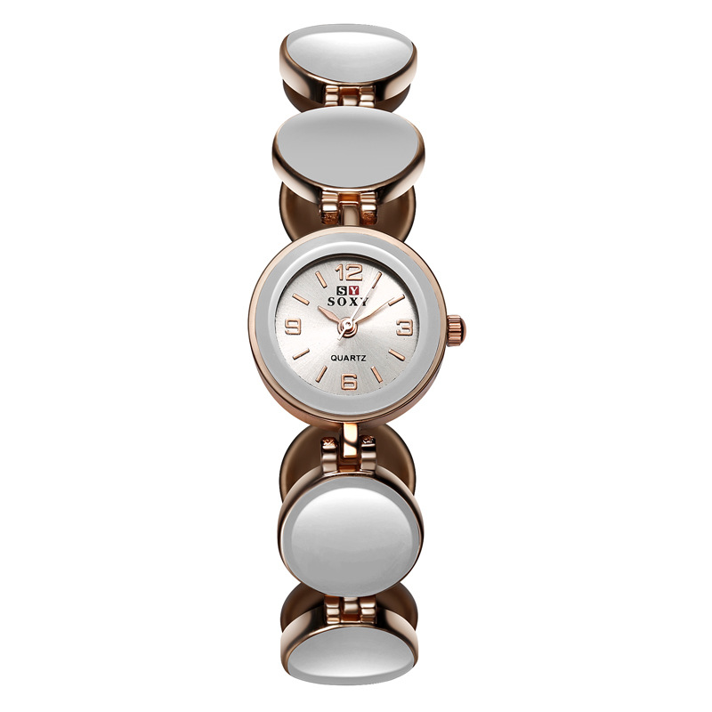 The New Fashion Ms Ceramics Trend Student Simple Watch